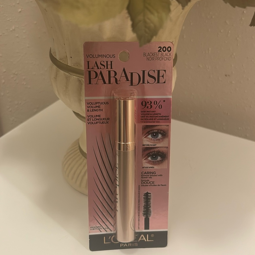 Loreal Paris Lash paradise blackest black Mascara